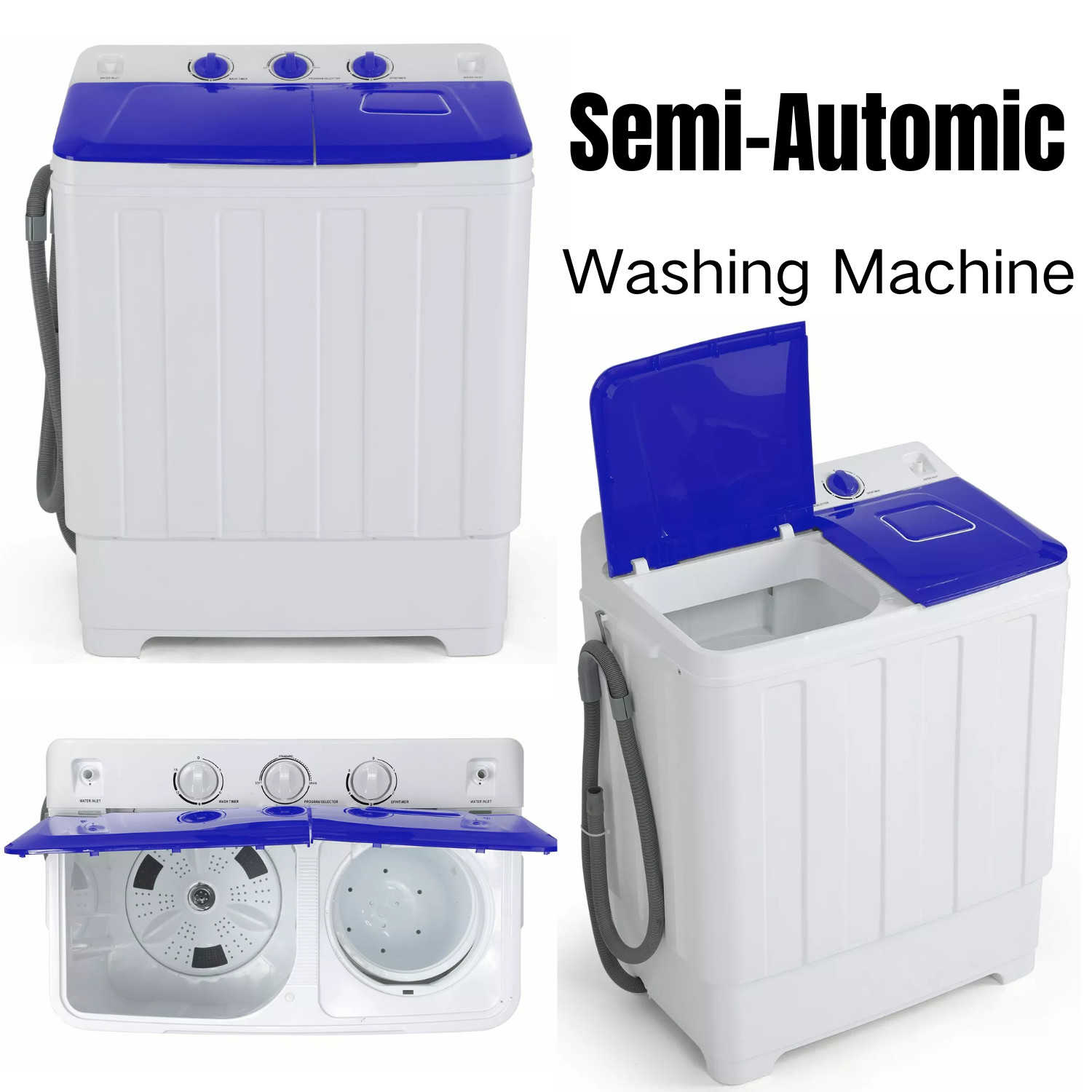 Washing Machine 30LBS Twin Tub Mini Laundry Washer Spinner Combo for Home APT gallery
