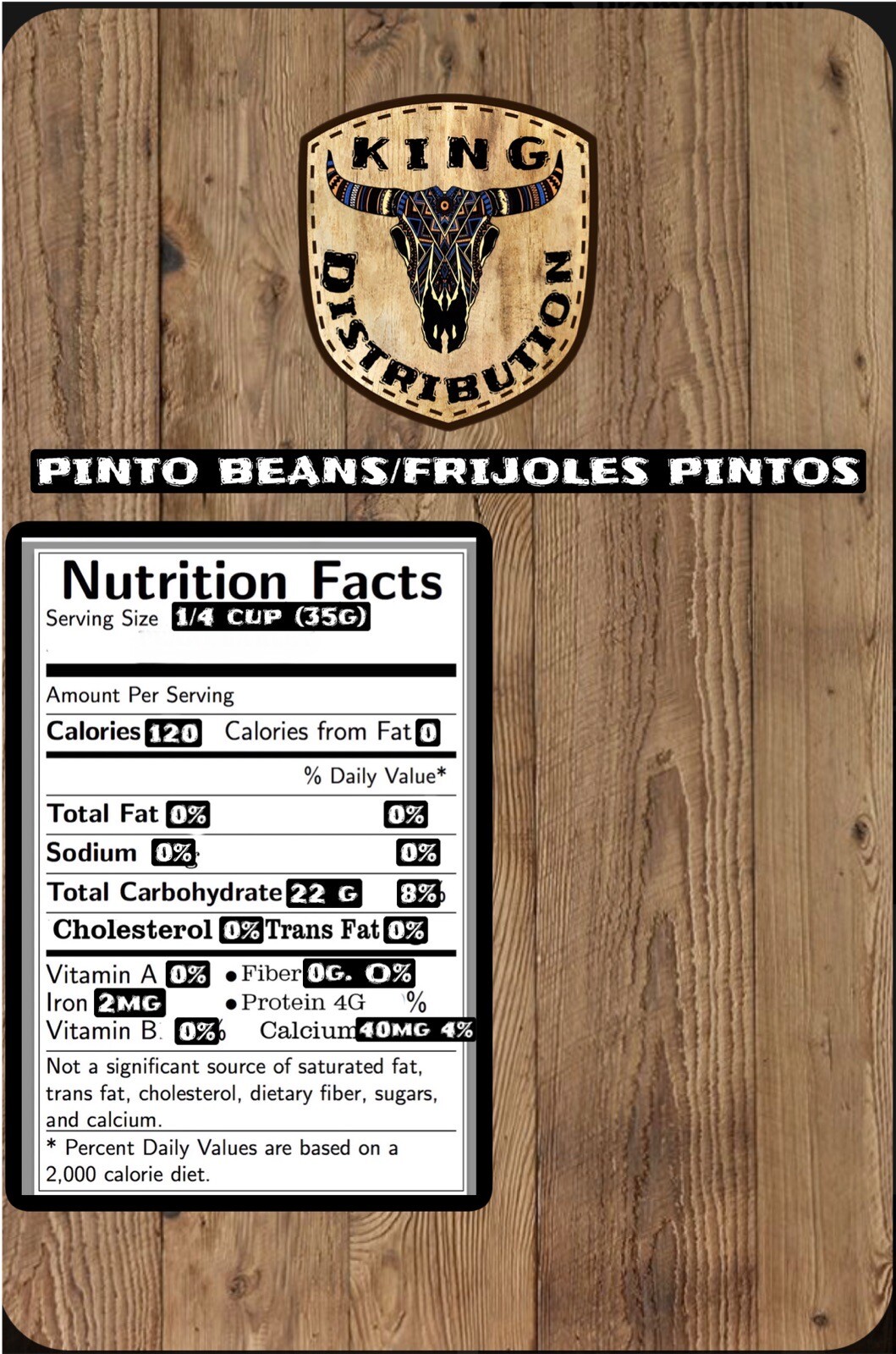 25 lbs King Distribution Pinto Beans gallery