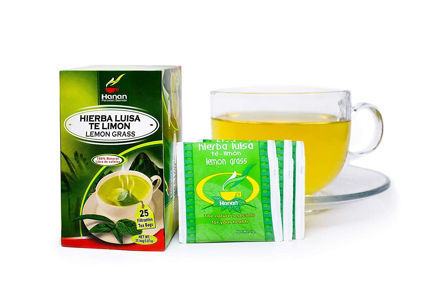 Hanan Peruvian Secrets Hierba Luisa Te Limon | 100% Natural Lemon Grass | 25 Tea gallery