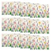 Lavender Tulip Flowers Floral Spring 12" x 18", Rectangular 12 Pcs Beige gallery