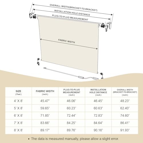 5% Openness Cordless Solar Fabric Roller Shade, 7'W x 8'H Sun Shade for gallery
