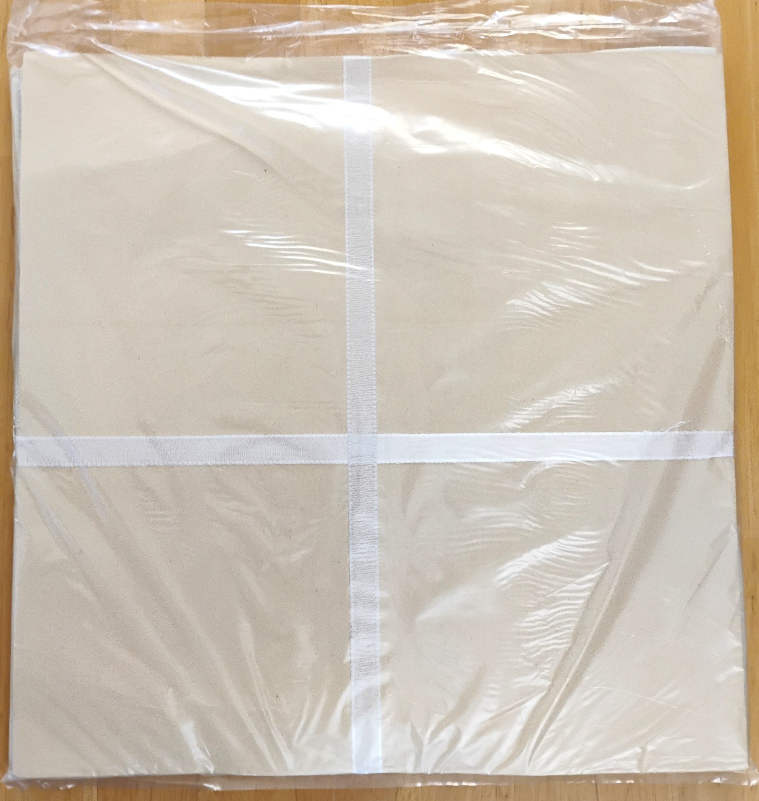 Linbro Pure Linen Tablecloth & 4 Napkins MCM Japan Triple Hemstitched New NOS gallery