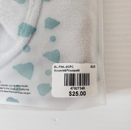 Blue Lagoon Spa Collection Hair Drying Pillowcase Scrunchie Gift Set Grey gallery
