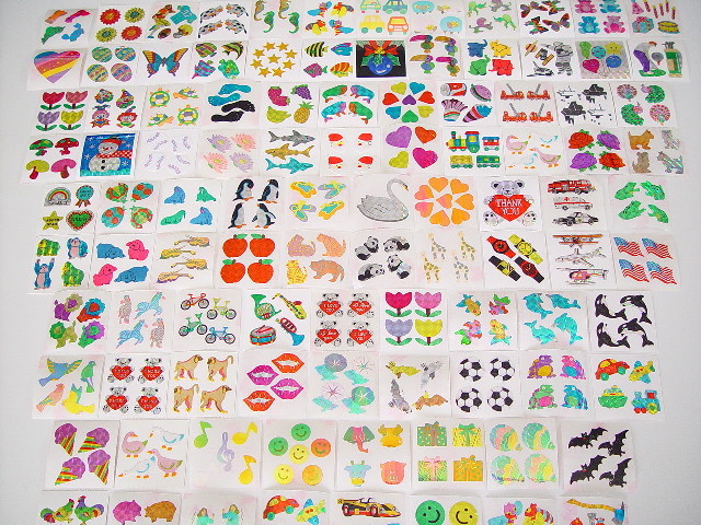 100 modules of assorted kid stickers party favor teacher reward stickers, MSS100 gallery