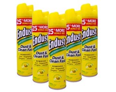 Endust Multi-Surface Dusting & Cleaning Spray, Lemon Zest 12.50 oz (Pack of 5)