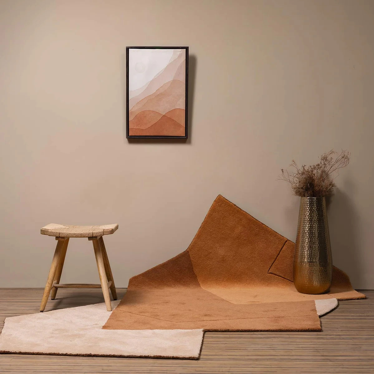 Pentagon Hand Tufted Wool Rug gallery