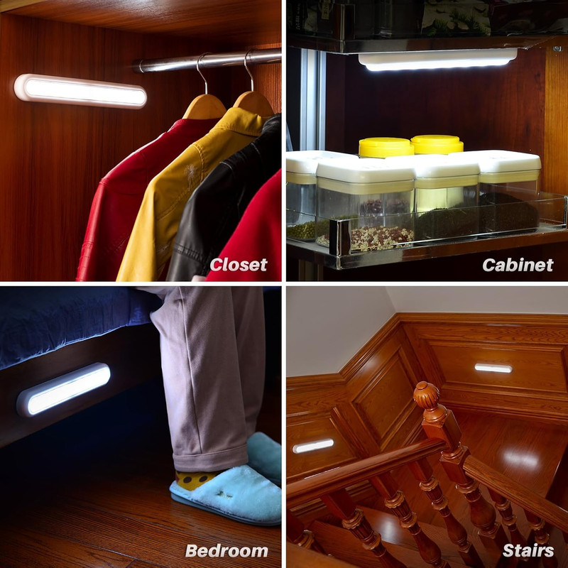 11” Motion Sensor LED Lights - Battery Operated, 2 Pack for Indoor Use gallery