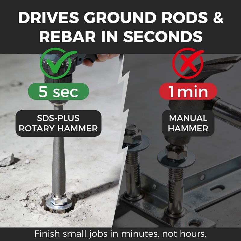 SDS Plus Anchor Setting Tool Hammer Drill Attachment Installing Wedge Anchors gallery