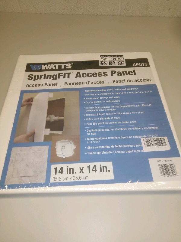 Watts SpringFit Access Panel 14x14 APU15 Paintable Ceiling Wall Plumbing Cover gallery