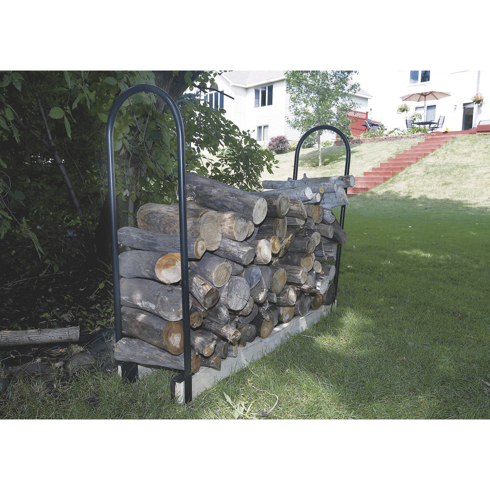 Ironton Adjustable Steel Firewood Rack, 3-5/16in.L x 13in.W x 44in.H gallery