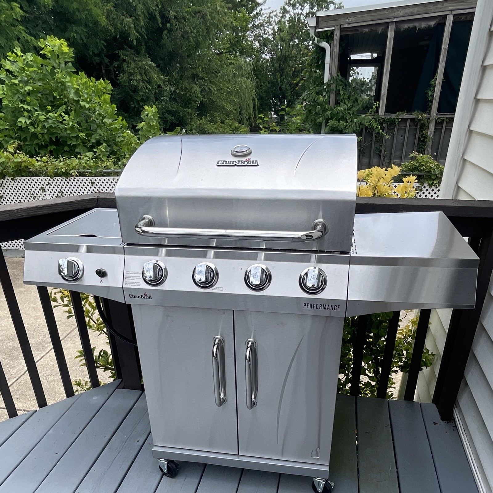 Char-Broil Performance 5-Burner Propane Grill w/ Side Burner Silver gallery