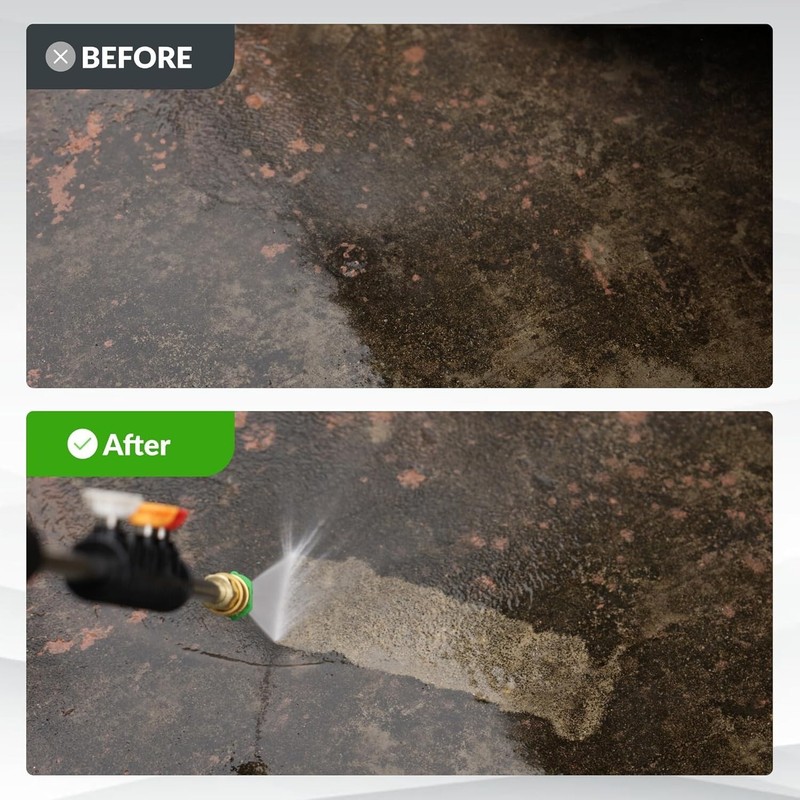 Giraffe Tools Electric Pressure Power Washer, 65FT Ultra-Soft Hose, Max 2500 PSI gallery