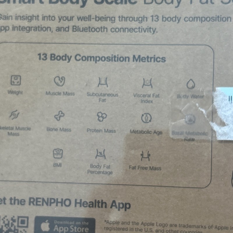RENPHO Smart Body Fat Scale Weight Scale Body Bathroom Scale Bluetooth, 400 lbs gallery