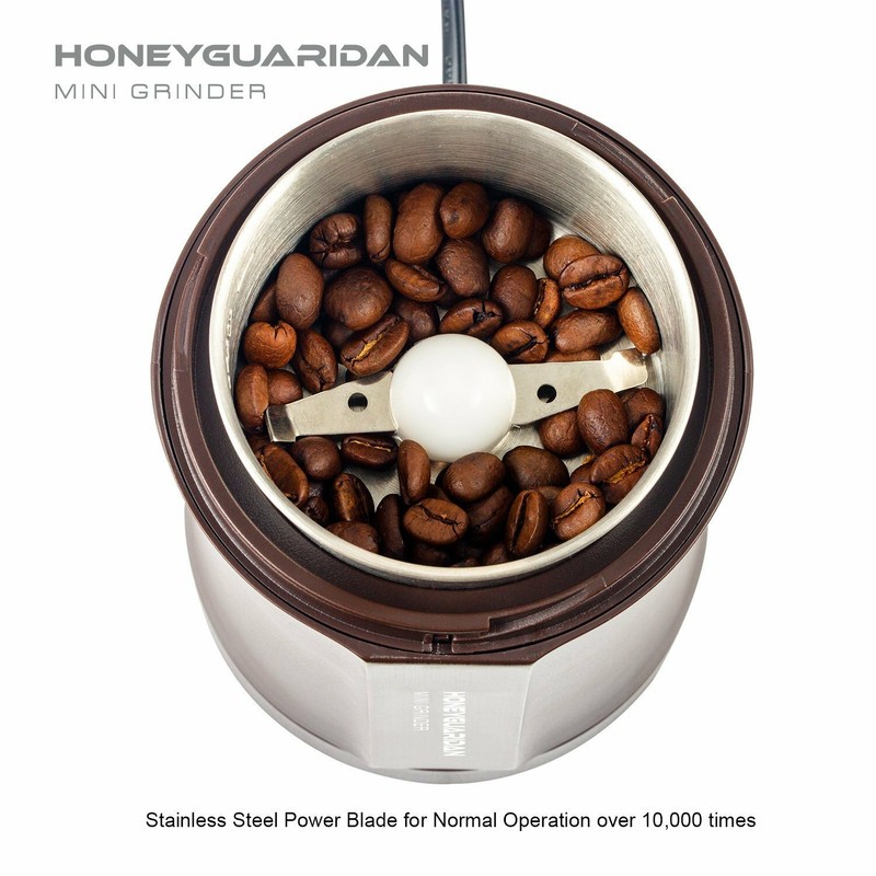 20 sec Powerful Electric Grinder for Coffee Bean, Spices, Nuts , Grains and More gallery