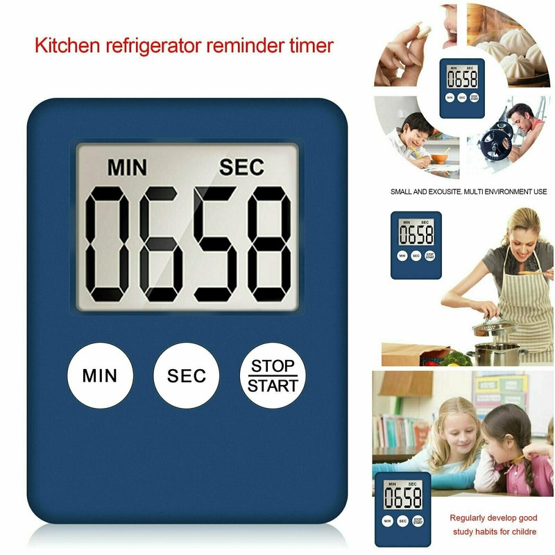 LCD Digital Large Kitchen Cooking Timer Count-Down Up Clock Alarm Magnetic gallery