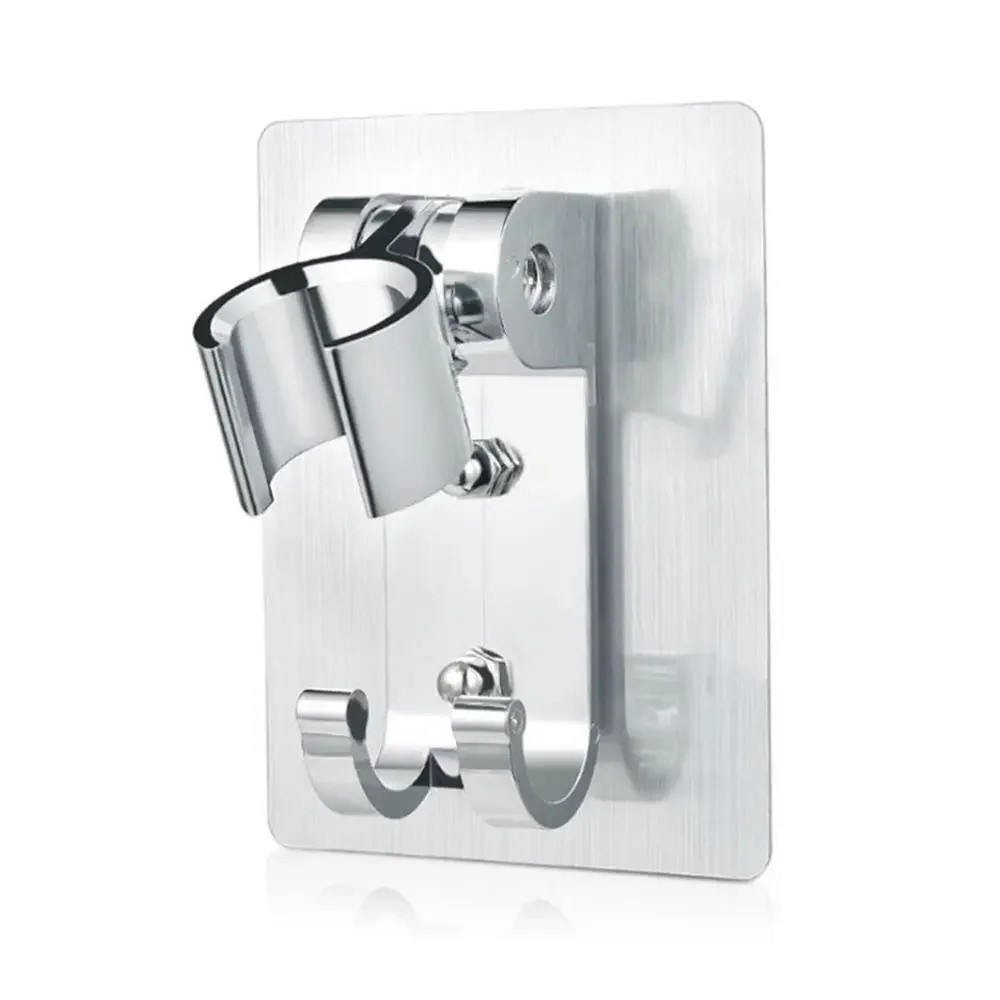 Adjustable Hand Shower Holder Aluminum Punch Free Wall Mounted Shower Head Bathr gallery