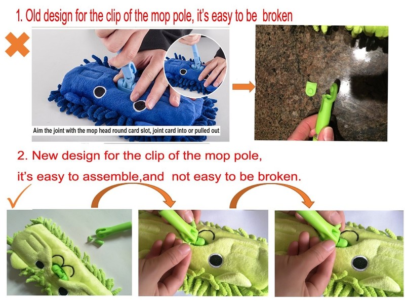 Mini Housekeeping Cleaning Tools For Children3pcs Include Mopbroomdustpan blue gallery