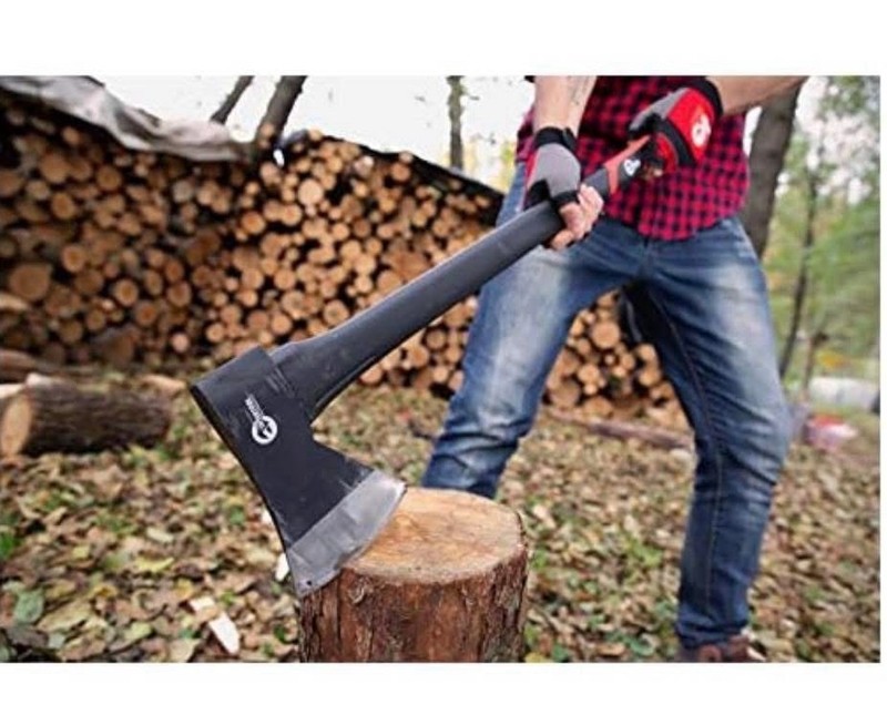 INTERTOOL 35-inch Steel Chopping Axe, 2.8 lbs Felling Axe HT08-0264 gallery