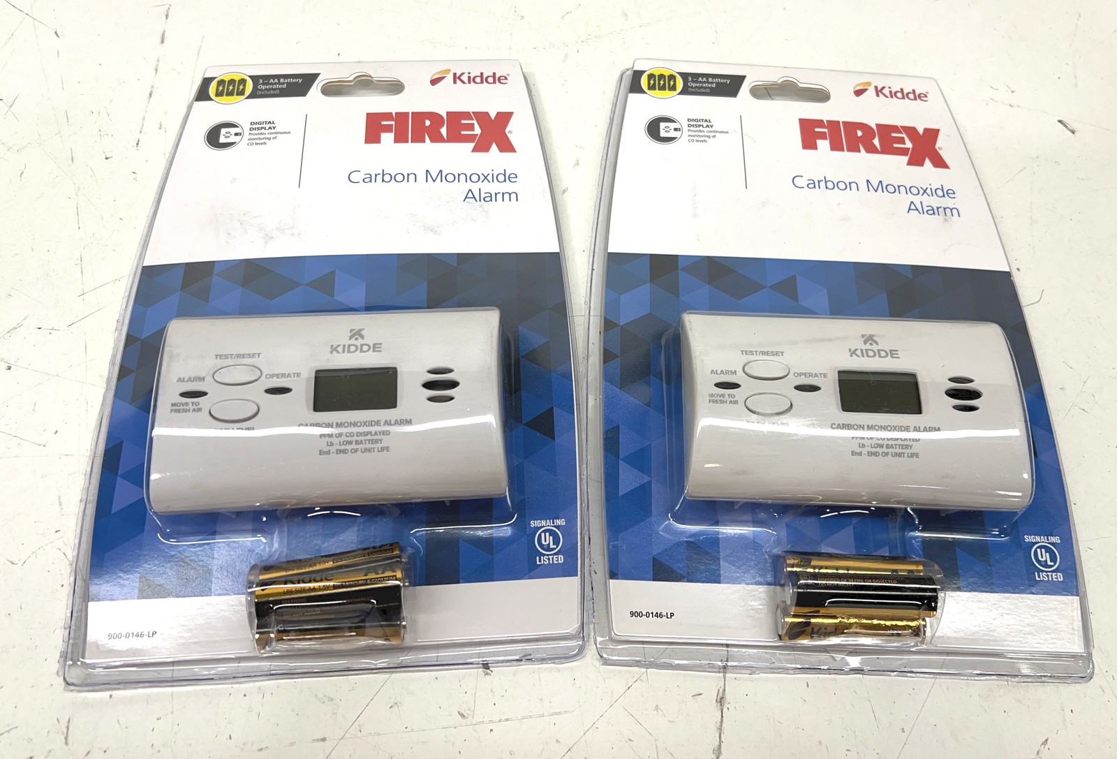 2PK Kidde Firex AA Battery Powered Digital Carbon Monoxide Detector 21030262 gallery