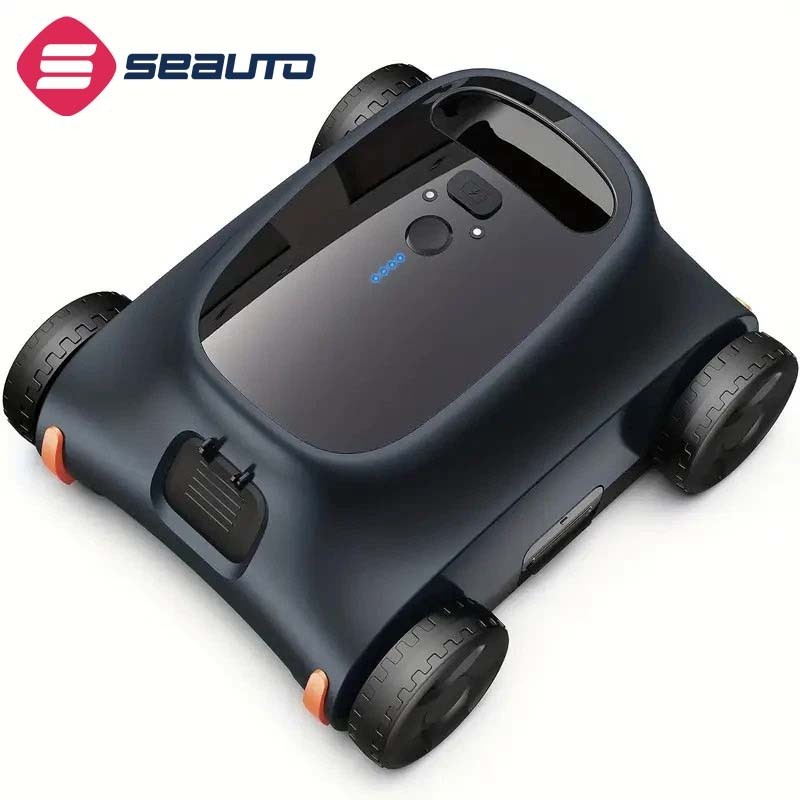 Seauto Robotic Pool Cleaner Cordless, Efficient Brushless Motors Long Runtime gallery