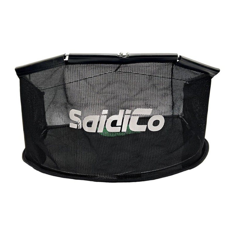 SaidiCo Commercial Leaf Grass Catcher, Black Mesh Collapsible Lawn Bag with Meta gallery