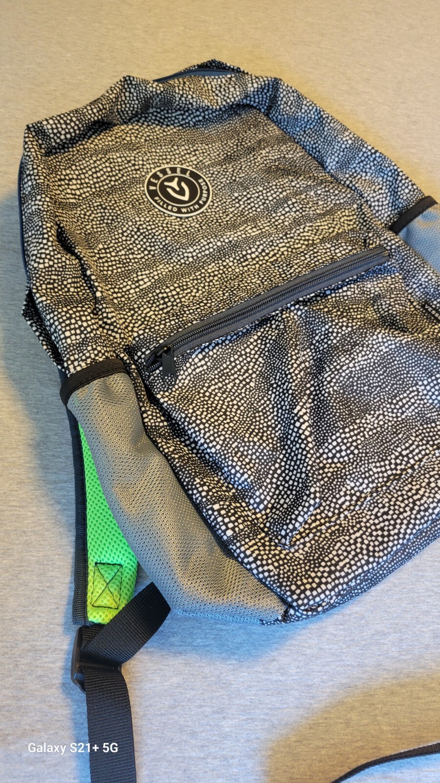 Vessel Backpack Gray Nylon,  Filled With Purpose day pack