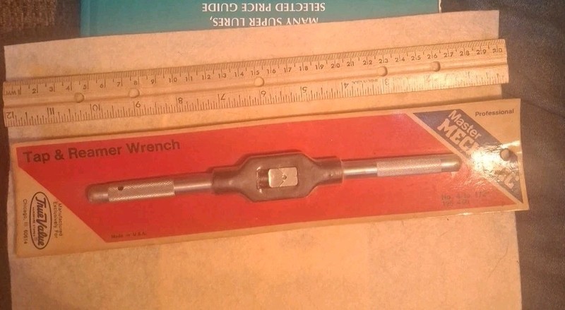 NOS TRUE VALUE MASTER MECHANIC TAP & REAMER WRENCH gallery