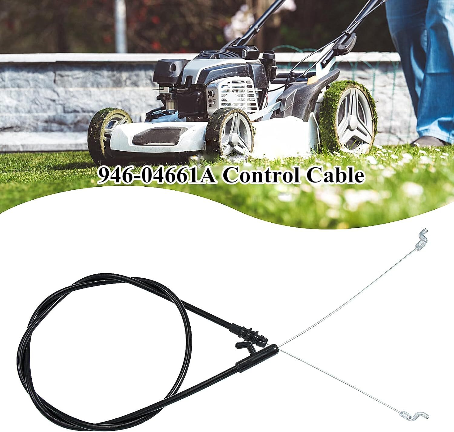 946-04661A Control Cable Compatible Craftsman MTD Murray Bolens Huskee 746-04661 gallery