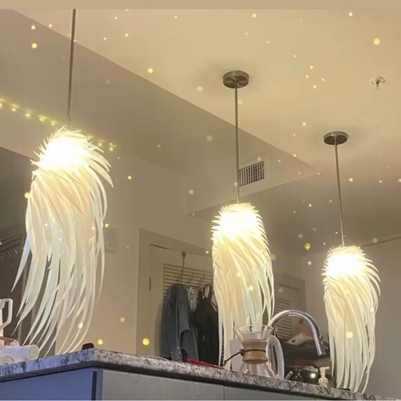 Icarus Light Feather Suspended light New April Sale gallery