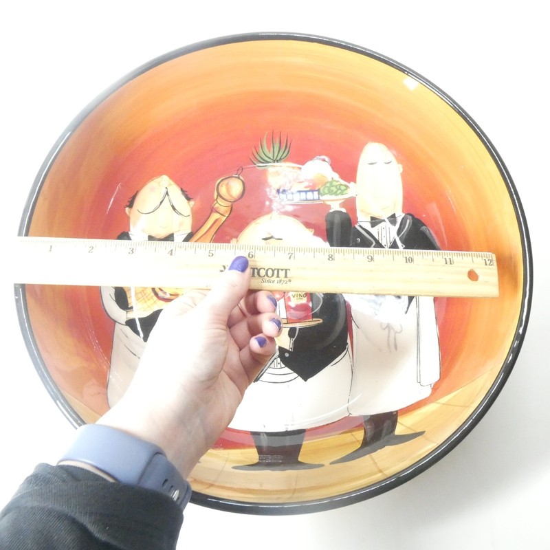 Large Serving Bowl 13" Certified International Dinner is Served Tracy Flickinger gallery