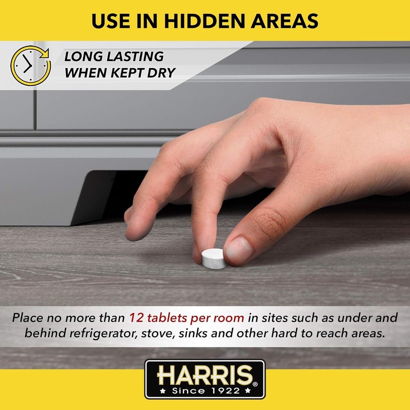 Harris Roach Tablets, Boric Acid Roach and Insects Killer with Lure, Alternative gallery