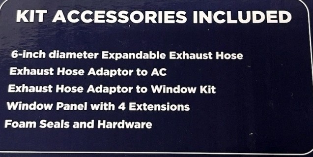 GE NEW PORTABLE AIR CONDITIONER AC WINDOW UNIT EXHAUST INSTALLATION KIT NIB gallery