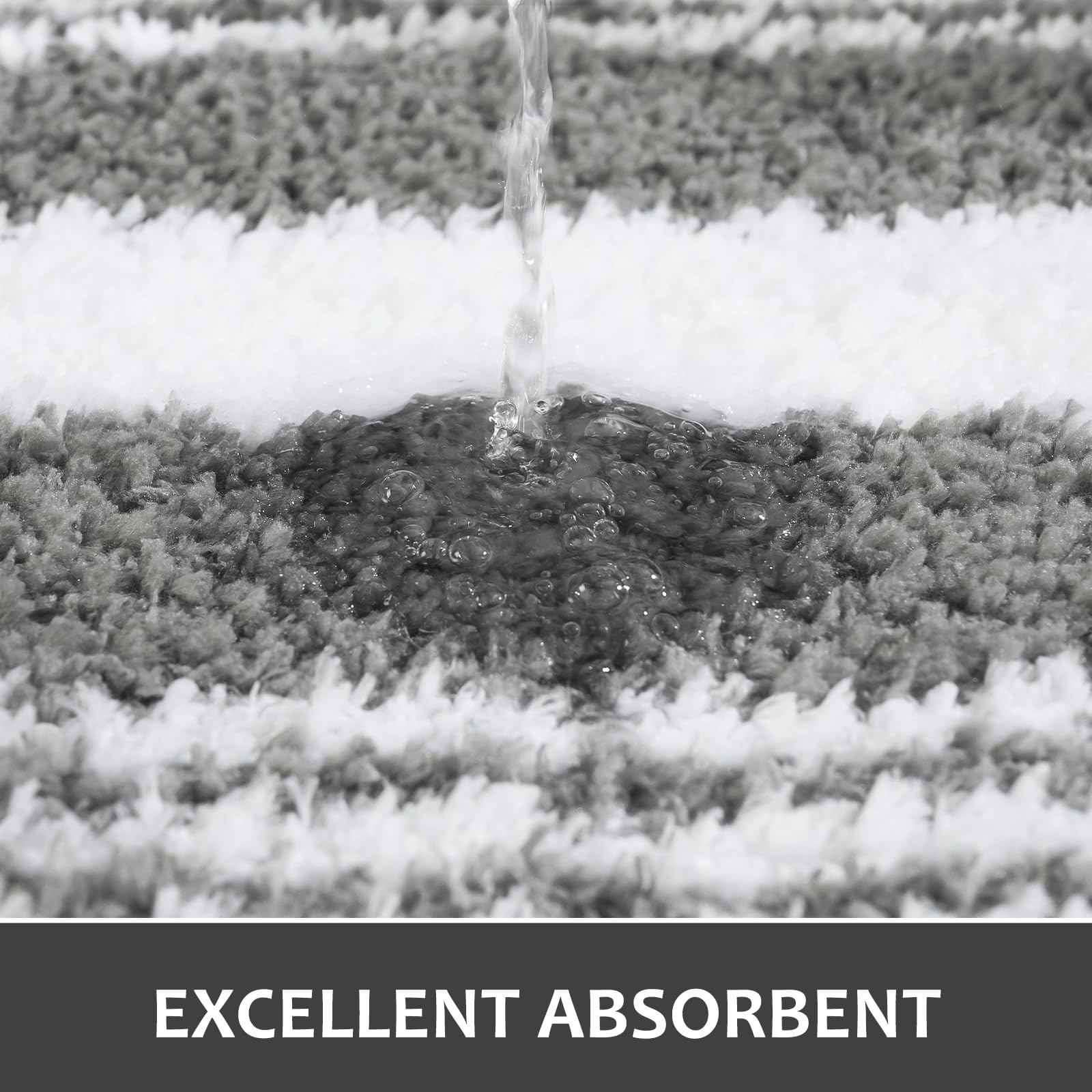 Long Bathroom Rugs Runner, 24" x 60" Large Bath Rug Non Slip Absorbent, Washa... gallery