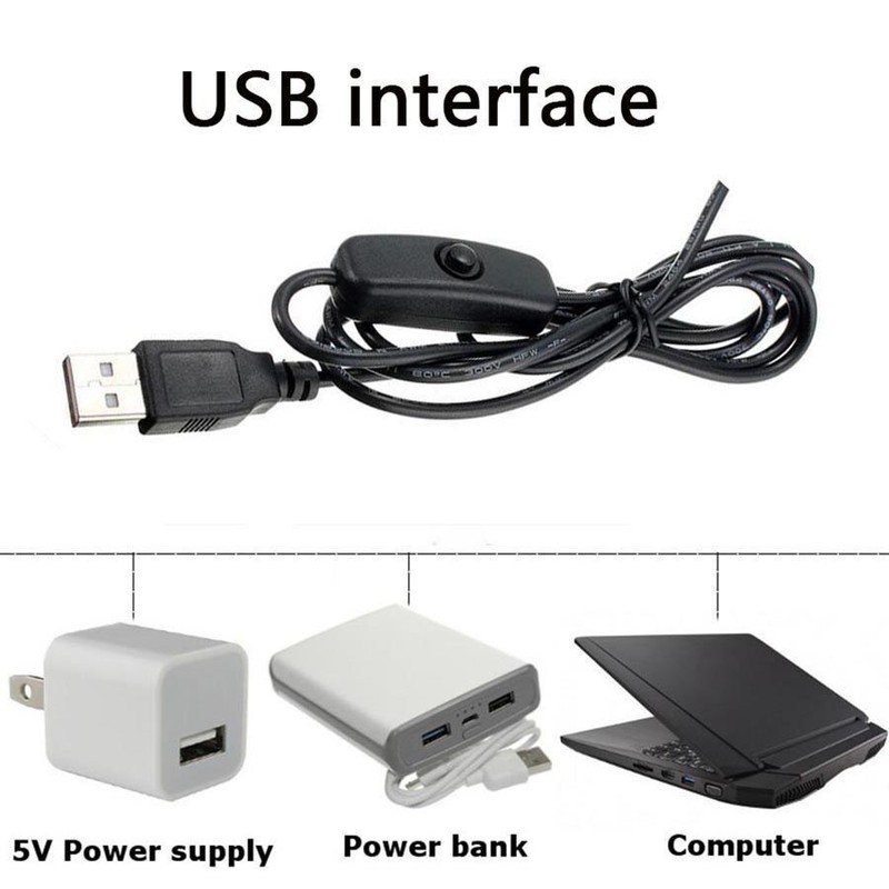 2Pcs Muti sizes USB LED Hard Strip Bar Light Tube Under Cabinet Lamp With Switch gallery