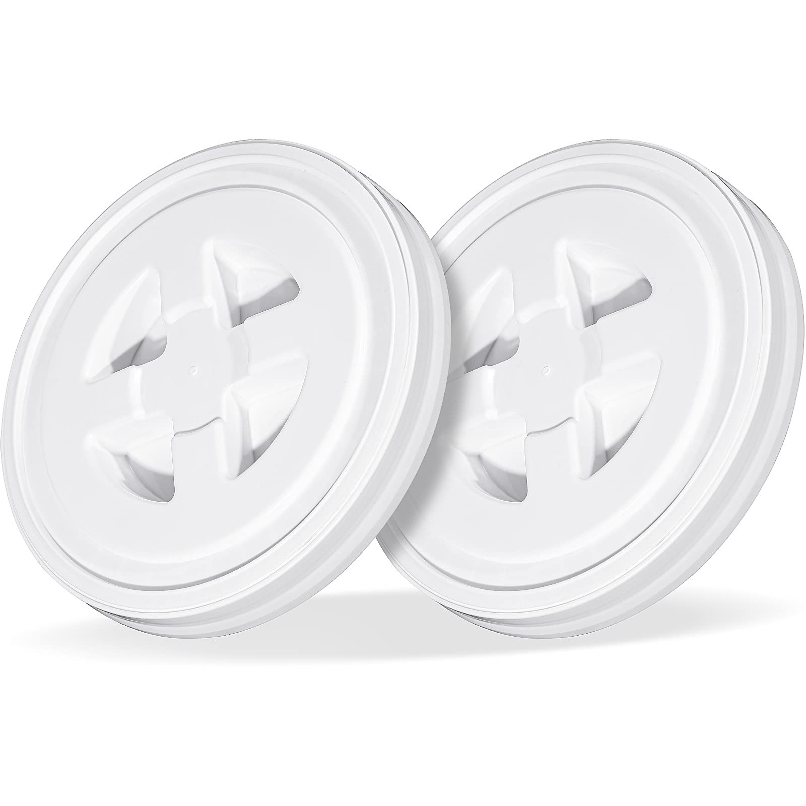 2 Pieces 5 Gallon Bucket Lids Screw Cap Plastic Leak-Proof Seal Storage gallery