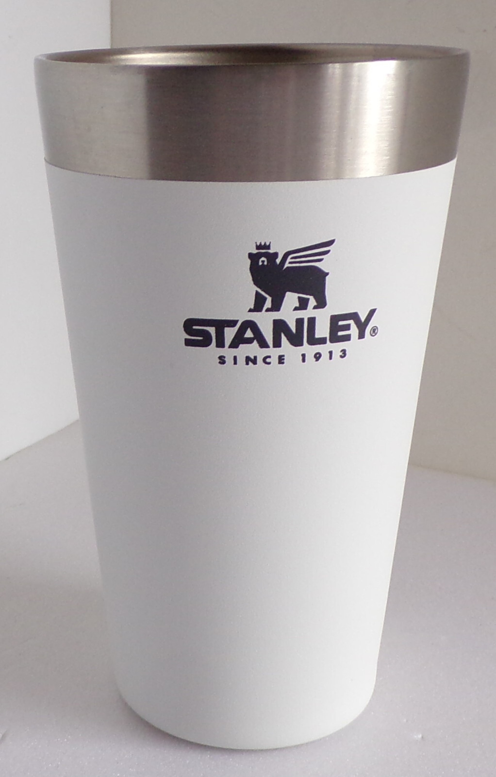 Stanley Adventure Insulated Stacking Beer Pint Glass Stainless Steel 16 Oz White gallery