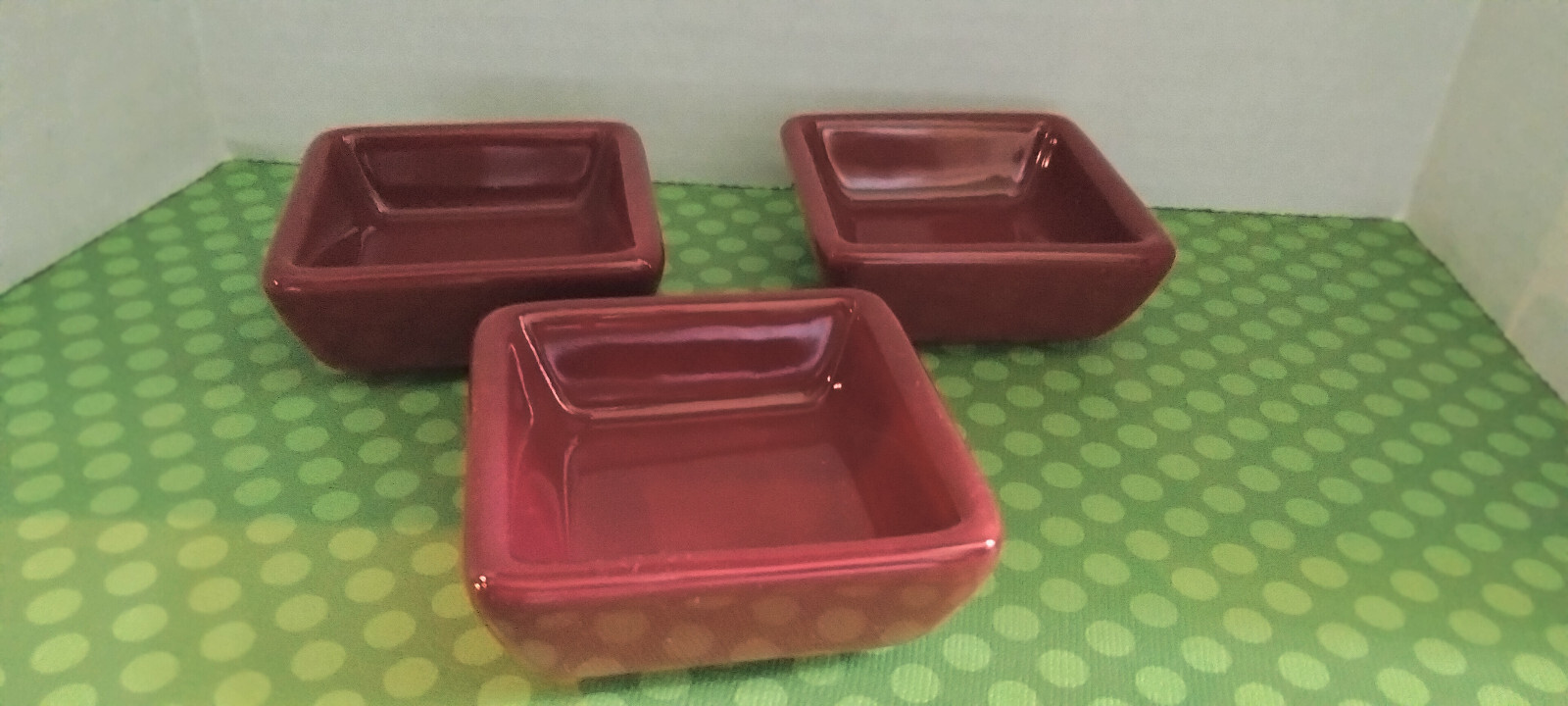 PAMPERED CHEF SIMPLE ADDITIONS CONDIMENT PETITE SQUARES SET OF 3 gallery
