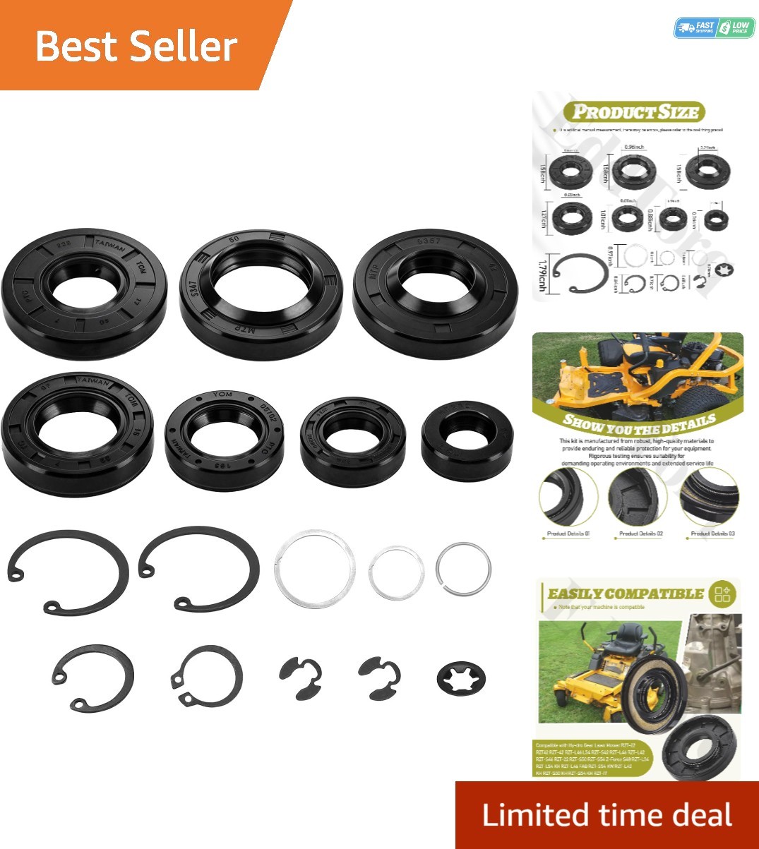 70853 Hydro-Gear Seal Kit: Reliable Replacement for ZC ZA ZD ZB ZT-2200 Series gallery