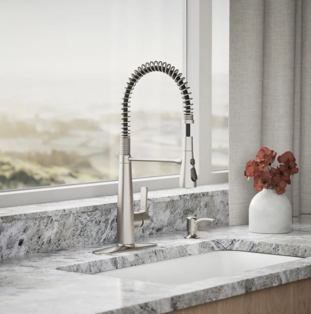 NEW Kohler R22745-SD-VS Pull-Down Kitchen Faucet High Arc Single-Hole Stainless gallery