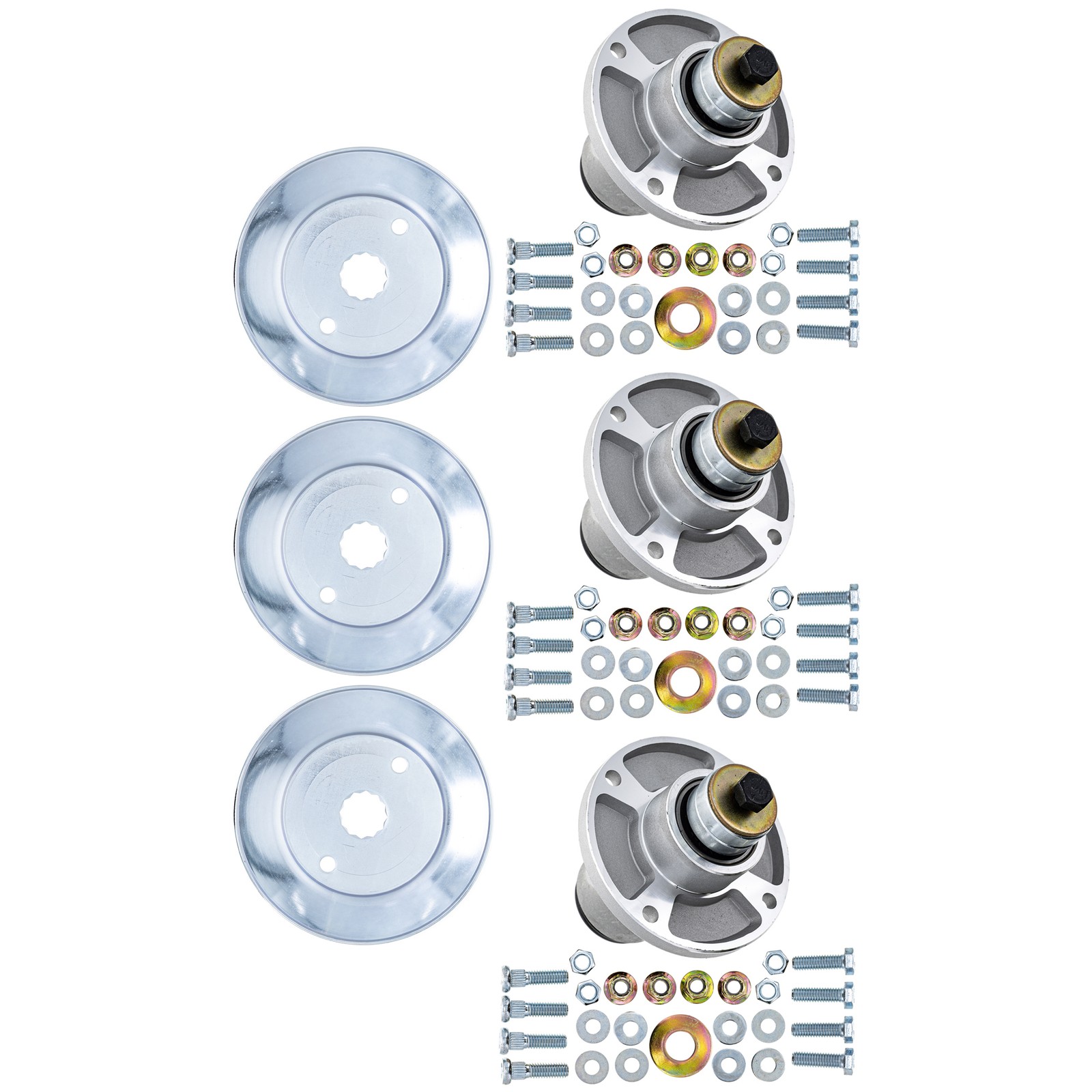 8TEN Spindle Kit for Hustler Raptor SD EX 48 54-Inch Deck 607418 604665 3 Pack gallery