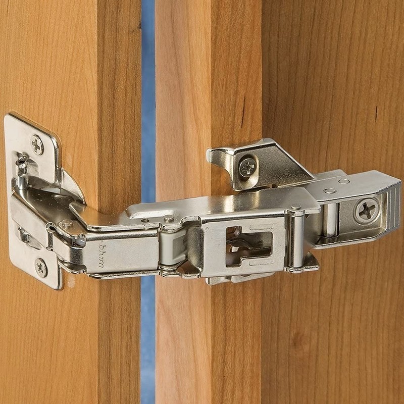 Wide Angle 170° Hinge Set for Face Frame, Full Overlay, 0mm Plate - 2 Pack gallery