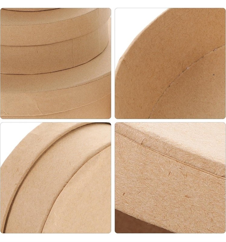 5 Pcs Big Boxes Decorative for Presents Round Carton Candies Container gallery