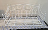 White Metal Wall Shelf w/Pull Out Tray 20" x 10 1/2" x 8 1/4" deep. gallery
