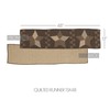 Table Runner Farmhouse Star Primitive 13x48 Rect Patch Quilt Kitchen VHC Brands gallery