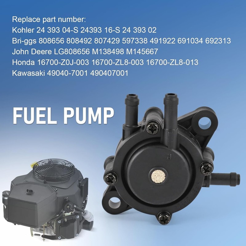 Fuel Pump Replacement For BS 808656 Kohler 7000 Series 17HP-25HP Small Engine... gallery