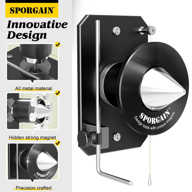 Lawn Mower Blade Sharpener&Lawn Mower Blade Balancer - Various Mower Blade,Black gallery