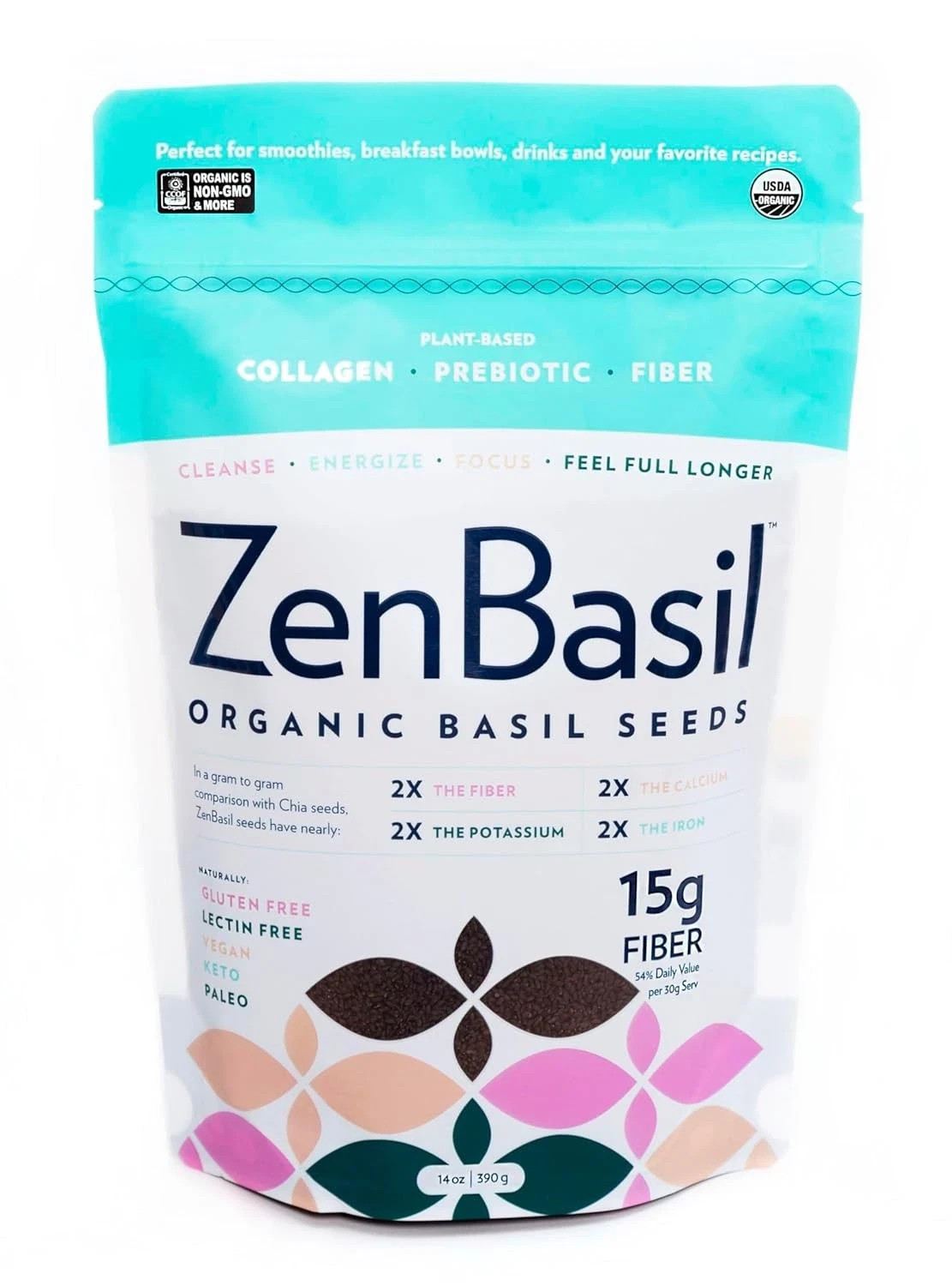 Edible Basil Seeds | Organic & Certified | Sabja Seeds Rich in Fibers | Raw, ... gallery
