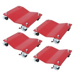 4PACK 2500lbs Capacity Professional Steel Vehicle Dollies,Heavy Duty Wheel Dolly