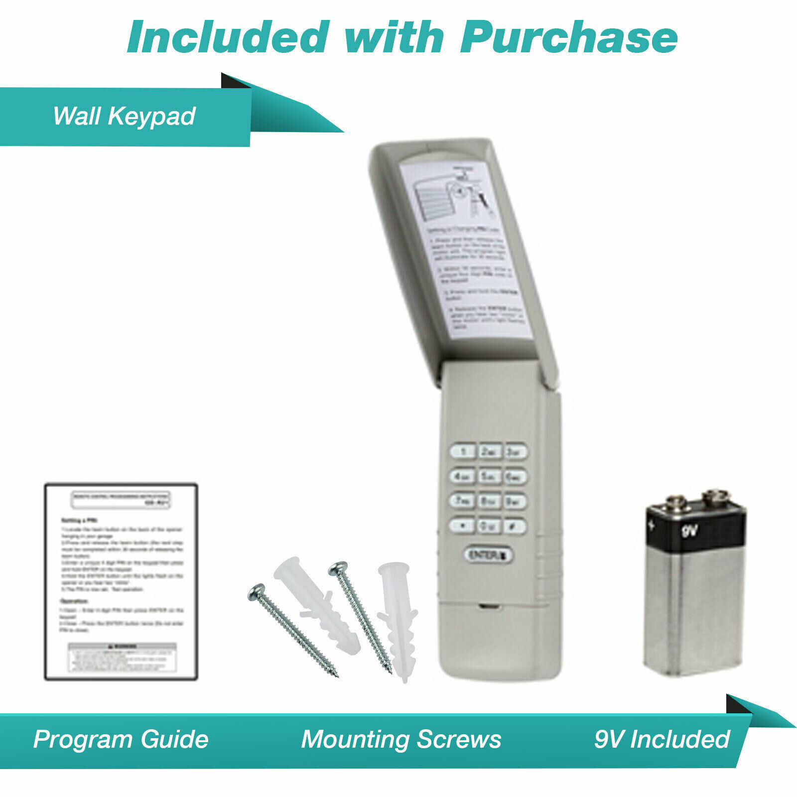 Linear MegaCode 318MHz Button Garage Keypad Remote Control MCT-1 MCT-11 MCT-3 gallery