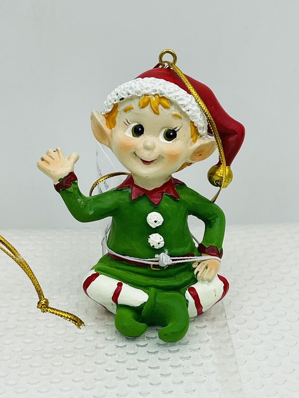 Transpac Bright Elf Resin Figurines, Set Of 3, Assortment NEW 🎄 gallery